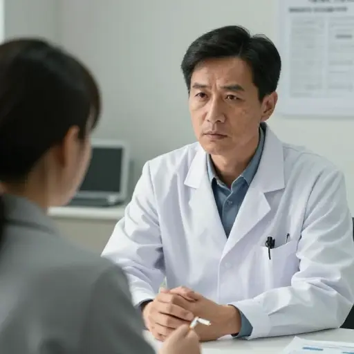 医生敦促他戒烟。