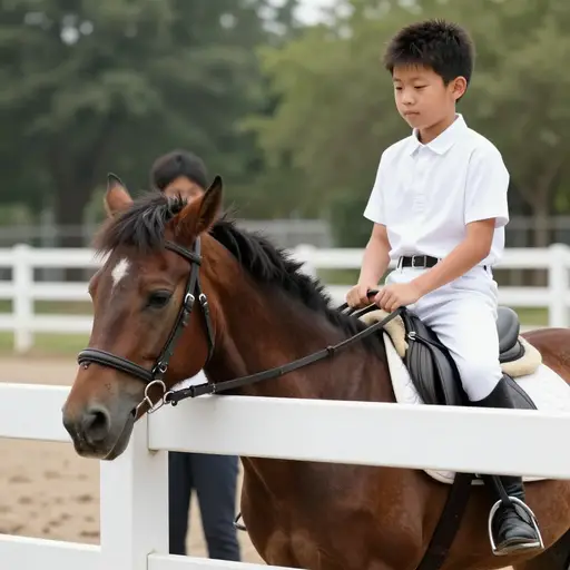 我从来没有骑过马。