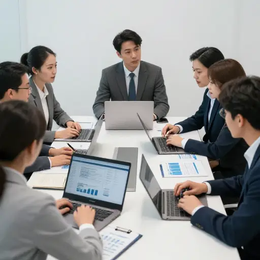 团队目前正在分析最新的市场调研数据。