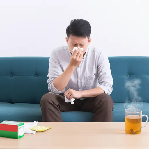 我感冒了，鼻子一直流鼻涕。