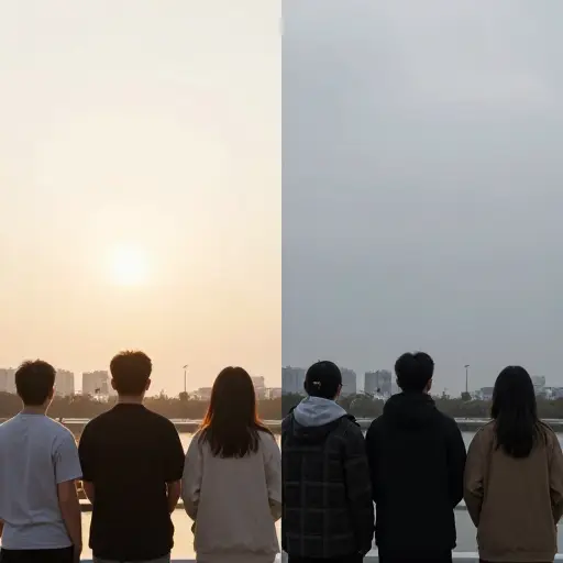 今天和昨天的温度差别很大。