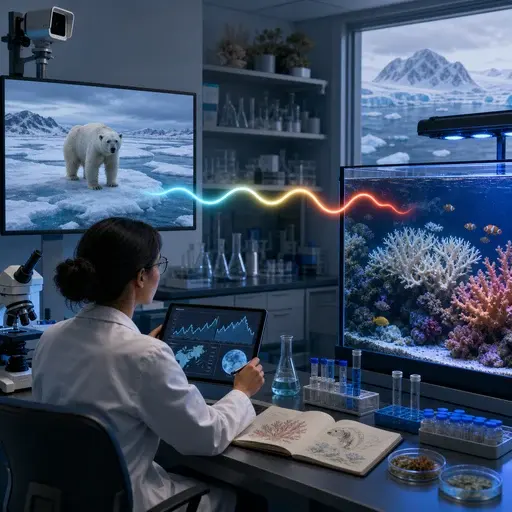 这位科学家正在研究气候变化对从北极熊到珊瑚礁等物种的影响。