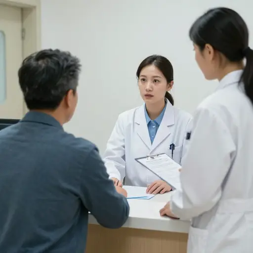他获准入院是为了进行进一步的检查。