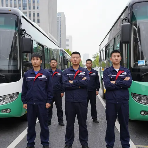 城市的公交车司机因工作时间过长决定罢工。