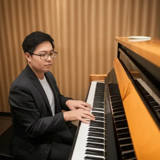 这位音乐家将这首流行歌曲改编成了钢琴独奏曲。