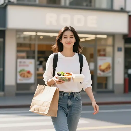 她几乎从不吃快餐。