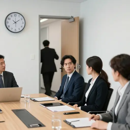 他开会迟到了两个小时，这对客户来说是完全无法接受的。