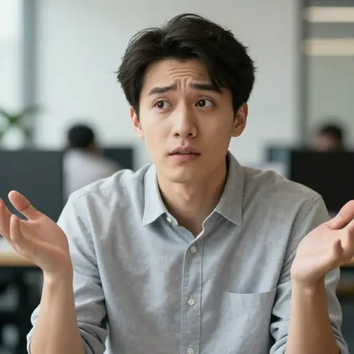 当被追问具体细节时，他只是含糊地耸耸肩并转移了话题。