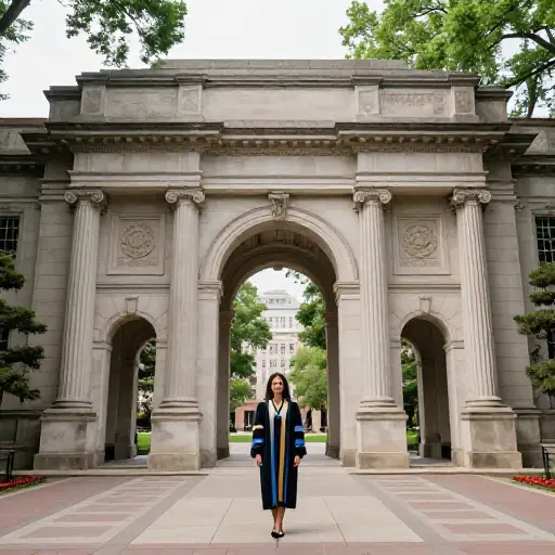 她在一所享有盛誉的大学工作。