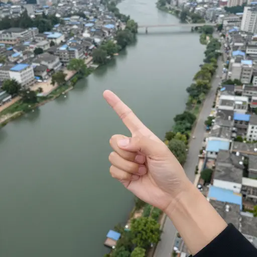 一条河将这两个城镇分隔开。