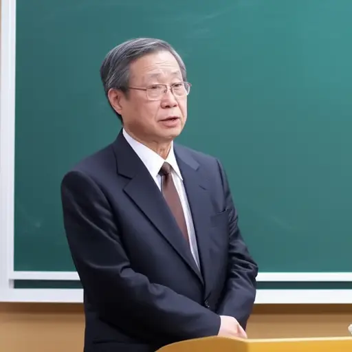 这位教授在演讲时总是保持着庄重的举止。