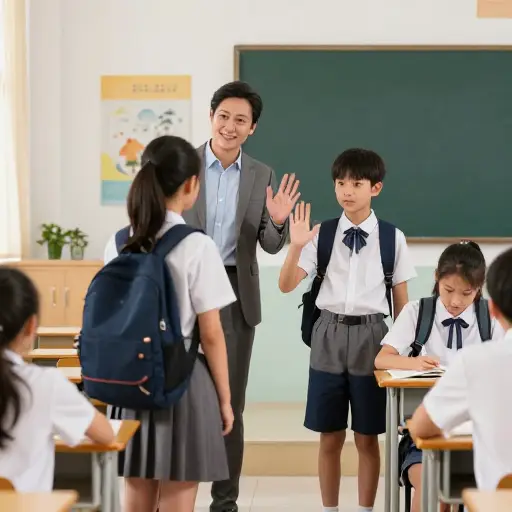 老师对迟到的学生表现出了宽容，只给了口头警告。