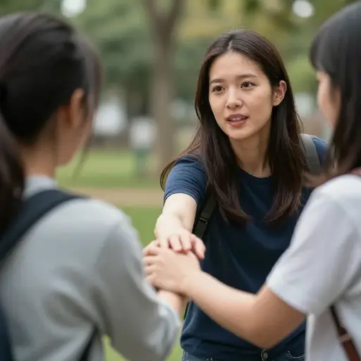 我知道我可以指望她；在危急时刻她会毫不犹豫地帮助我。
