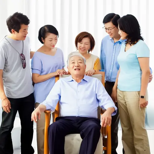 他是我们家族里年纪最大的，大家都尊重他的意见。
