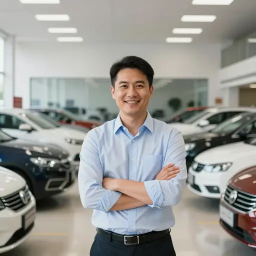 他是一位信誉良好的二手车经销商。