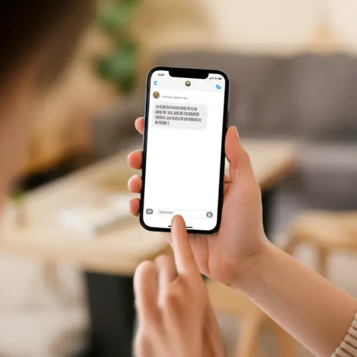 我收到了一条来自我朋友的短信。