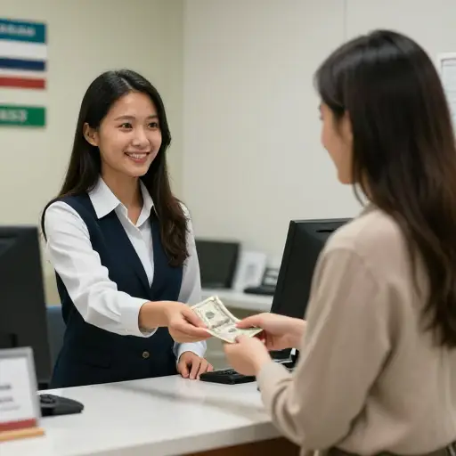 她从储蓄账户中取了50美元。