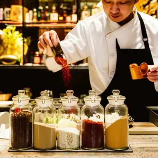 这家餐厅供应许多来自异国的香料。