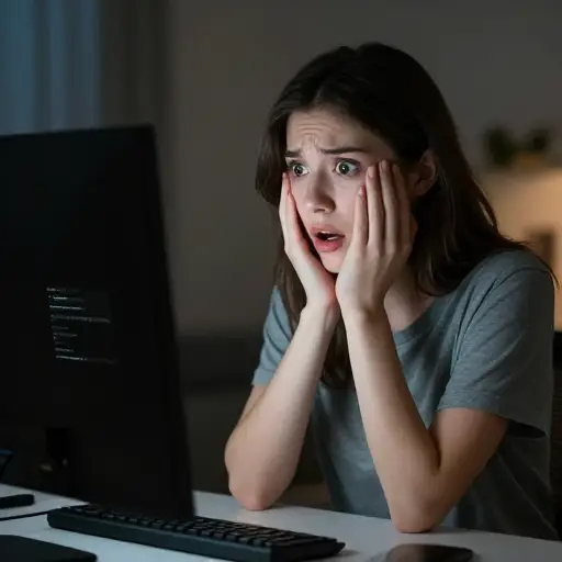 打开来自她梦想大学的邮件，却发现只是一封标准的拒信，这对她是一个毁灭性的打击。