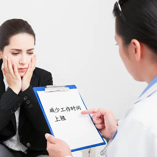 医生建议他减少工作时间以缓解压力。