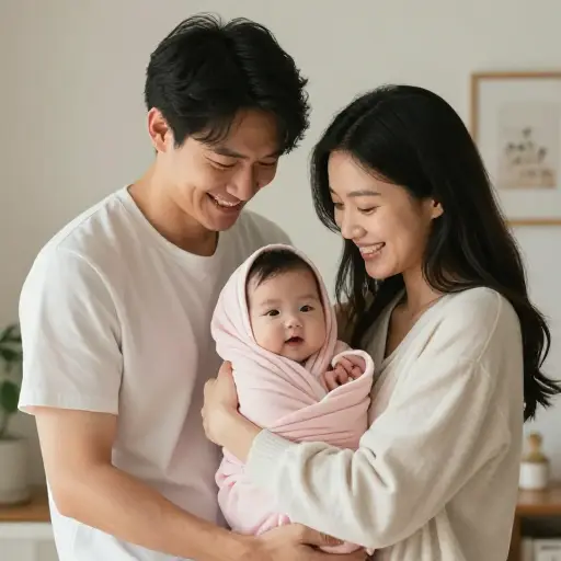 他们收养了一个女婴。