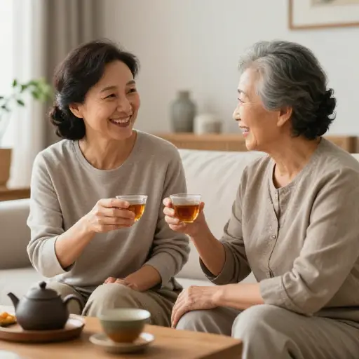 我和我的岳母相处得很好。