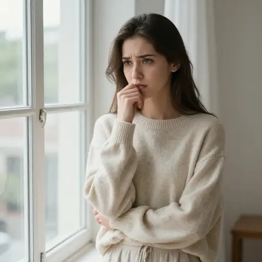 "我不知道，"她想，"该不该把这件事告诉他们。"