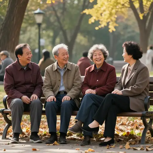 这些老朋友偶尔回忆他们的学生时代。