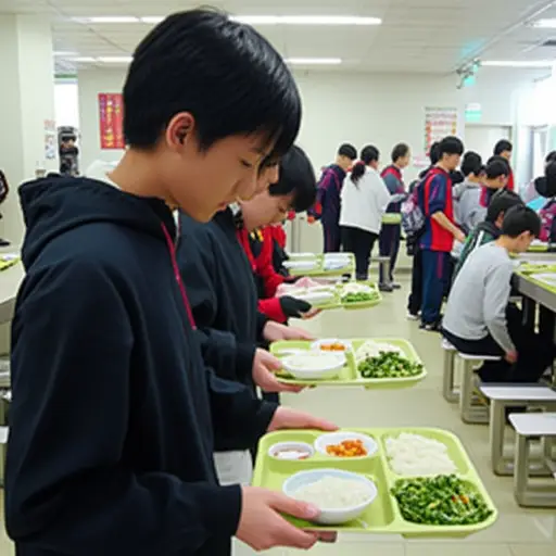 学校为学生提供免费的午餐。