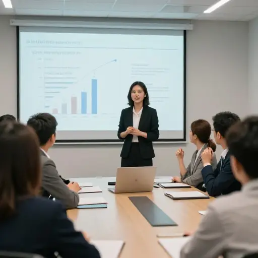 她做了一场极其精彩的演示，给所有人都留下了深刻印象。