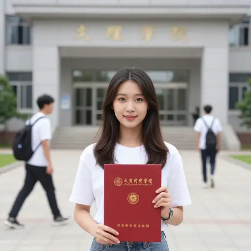 她注册了文理学院，以学习非科学科目。