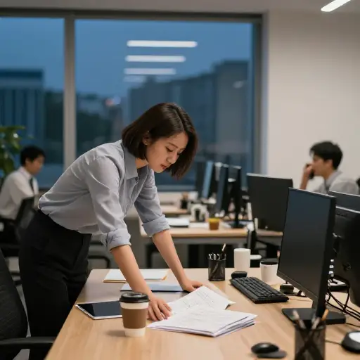 工作了十个小时后，我们决定收工了。
