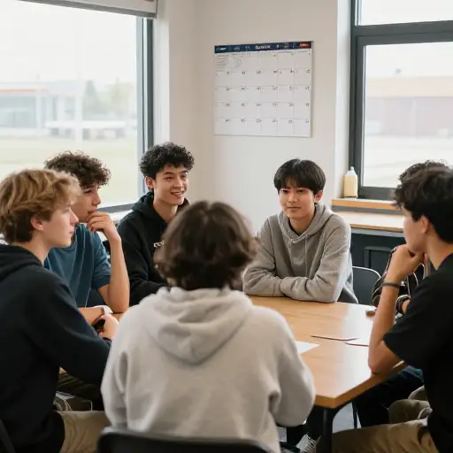 这个青少年俱乐部每周六都有聚会。