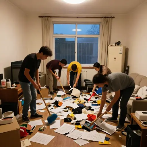 我们会在离开前把这个烂摊子清理掉。