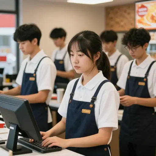 许多学生依靠兼职工作来获得经济支持。