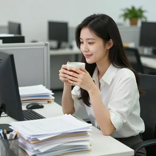 很难相信她会满足，尽管情况对她来说显然很困难。