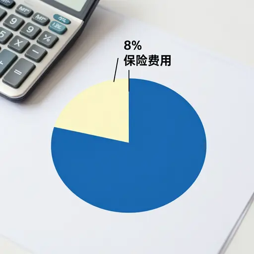 保险费用现在总计占支出的8%。