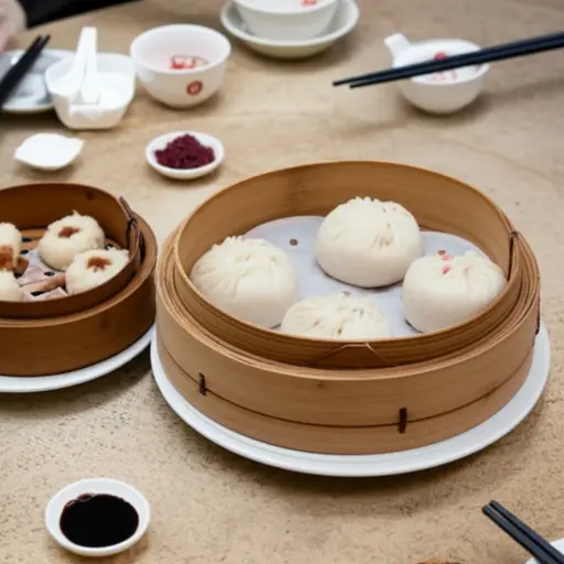 这家餐厅提供有多种美味馅料的包子。