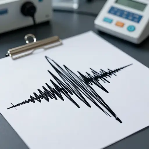 地震仪记录了一次里氏5.0级的地震。