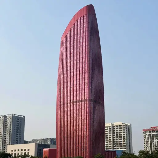 这栋建筑看起来像一支巨大的口红——事实上人们称它为口红大厦。