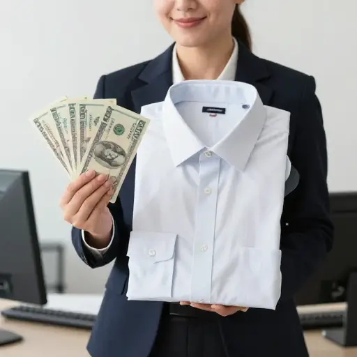 我从雇主那里得到一小笔服装津贴。