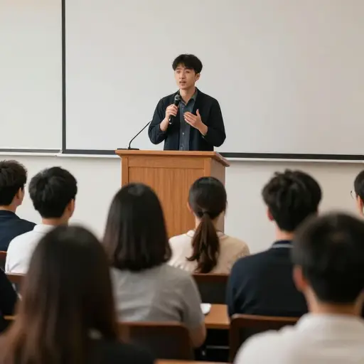 那位未来的政治家向人群发表了鼓舞人心的演讲。