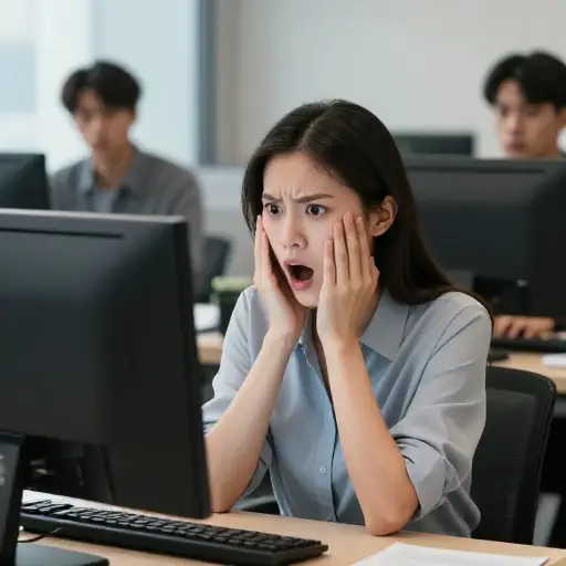 她对小错误的反应不成比例。