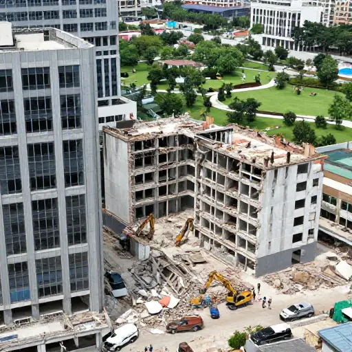 我们应该让人把这些空置的办公楼拆掉，改建成公园。