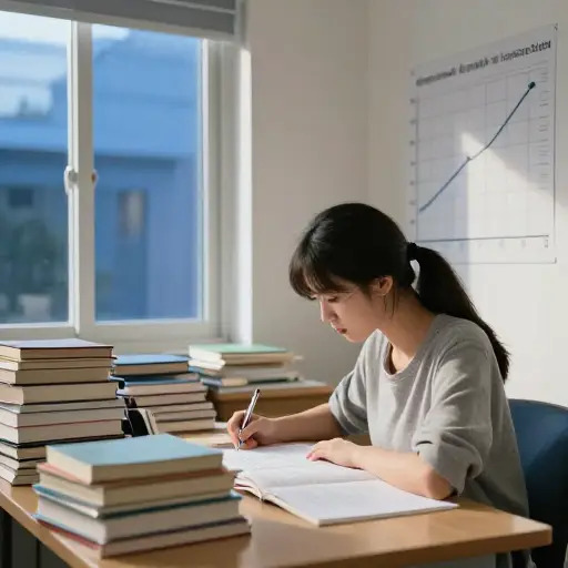 她持续的努力带来了长期的稳定进步。