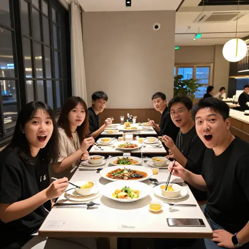 这家新餐厅的食物令人惊喜。
