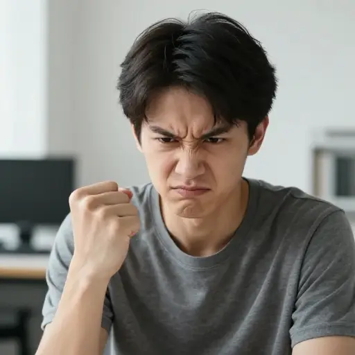 这周我好几次都差点对他发脾气。