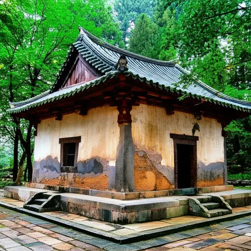这座寺庙建于公元500年左右。