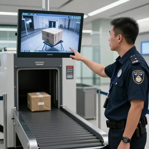 安检人员承认，在那个包裹被送进来之前，并没有经过任何检查。