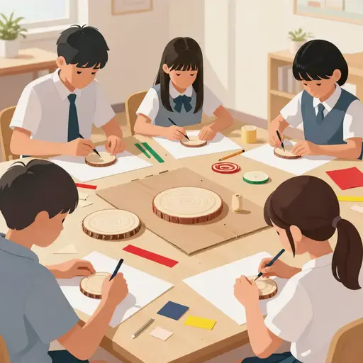我们使用不同的材料制作物品。